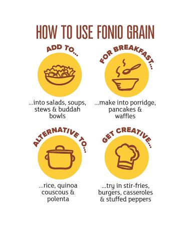 Aduna Organic Fonio Super-Grain 2.2lb Resealable Pouch | Gluten-Free Non-GMO African Superfood - Buy Online on GoSupps.com
