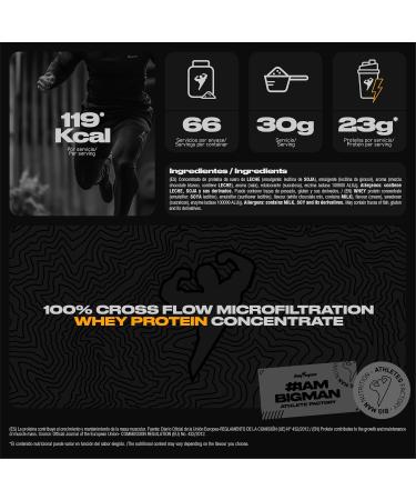  Big Man Bigman - 100% Professional Whey (2 kg) - Whey Protein - High Concentration of BCAA - Banana Strawberry - Buy Online on GoSupps.com