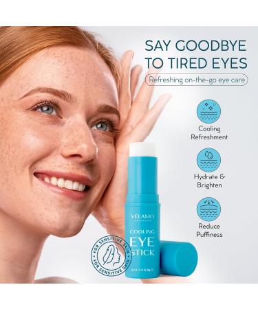 Retinol Eye Stick with Caffeine & Cooling Eye Balm Stick - Buy Online on GoSupps.com