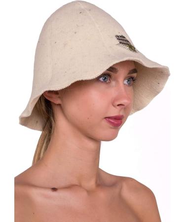 Ger3as 100% Wool Sauna Hat with Embroidery | Premium Quality Bath & Wellness Hat for Men & Women - International Shipping - Buy Online on GoSupps.com