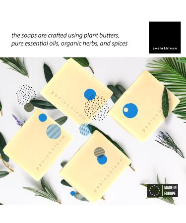 Mens Soap Set - Goat Milk & Shea Butter for Gentle Hydration - Includes Peeling Sisal Bag - Natural Skin Care - Buy Online on GoSupps.com
