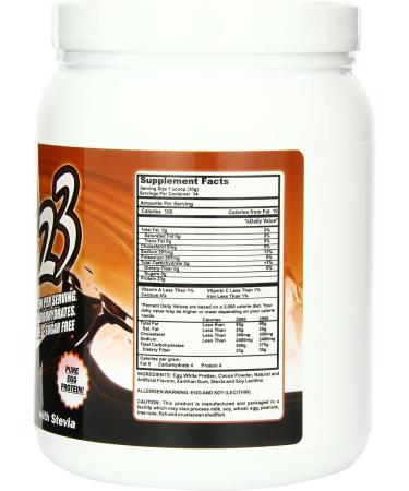 Egg White Protein Choc 14.84oz - High-Quality Natural Protein Supplement - Buy Online on GoSupps.com