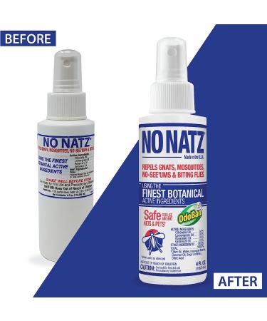 No Natz Botanical Bug Repellent 2-Pack- 4oz Spray Bottle | Effective for Gnats, Mosquitoes, Biting Flies | DEET-Free, Hand-Crafted, Non-Greasy Formula - Buy Online on GoSupps.com