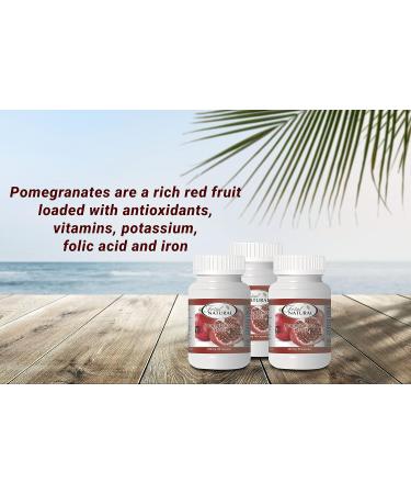 Pomegranate Extract 250mg 90c 1 bottle by Total Natural Kidney Care Powerful Antioxidant Skin Care Menopausal Symptom Relief - Buy Online on GoSupps.com