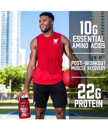 BSN Syntha-6 Cold Stone Birthday Cake Remix Protein Powder 4.56 lb (2.07 kg) - Delicious & Nutrient-Rich - Buy Online on GoSupps.com