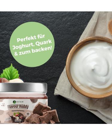 Vetain Flavor Buddy Nuss Nougat 200g - Natural Low-Calorie Taste Powder with Real Pieces - High Solubility - Made in Germany | International Shipping - Buy Online on GoSupps.com