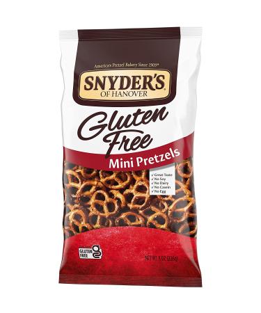 Snyder's of Hanover Gluten Free Mini Pretzels - 8 oz (12 Pack) | Delicious Snack - Buy Online on GoSupps.com