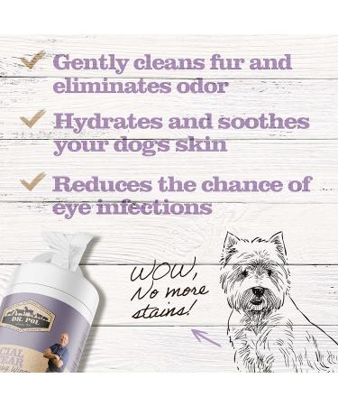 Dr. Pol Tear Stain Remover Wipes for Dogs & Cats - 70 ct. White - Pet Eye Stain Remover - Buy Online on GoSupps.com