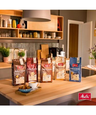 Melitta Bellacrema Espresso Coffee Beans 1.1kg - Premium Strong Roasted for Fully Automatic Machines Strength 5 Made in Germany - Buy Online on GoSupps.com