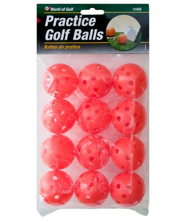 Jef World of Golf Gifts and Gallery, Inc. Practice Golf Balls (Orange, Set of 12)