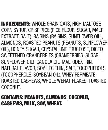 Happy Belly Fruit & Nut Chewy Trail Mix Granola Bars - 6 Count (Pack of 1) - Buy Online on GoSupps.com