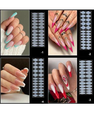 Forms Stickers Tip Guide Sticker Silicone Short Forms Mold Design for Acrylic Forms DIY Stickers Silicone Gel Forms Moulds for Nails Every Time Long Lasting Nails 1 - Buy Online on GoSupps.com