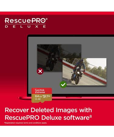 SanDisk 64GB Extreme microSDXC UHS-I Memory Card - Up to 170MB/s, C10, U3, V30, 4K, 5K, A2 - SDSQXAH-064G-GN6MA - Buy Online on GoSupps.com