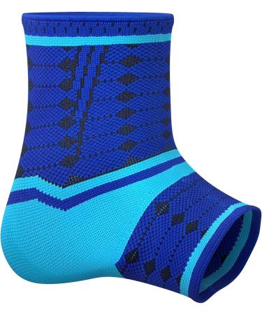 Buy Bonmedico Non-Slip Ankle Bandage - Support for Men & Women | Achilles Tendon Wellness Gift - Unisex Large Blue - Buy Online on GoSupps.com