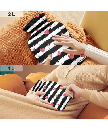 Hearts Valentine's Day Hot Water Bottle | 1L Heating Bag for Pain Relief & Period Cramps - Shop Internationally - Buy Online on GoSupps.com