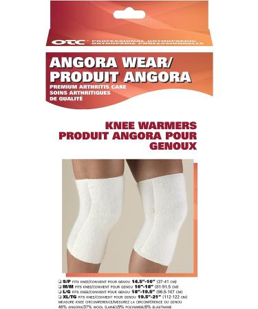 OTC Angora Knee Warmer for Arthritis Relief - White, Medium (Pack of 1) - Buy Online on GoSupps.com