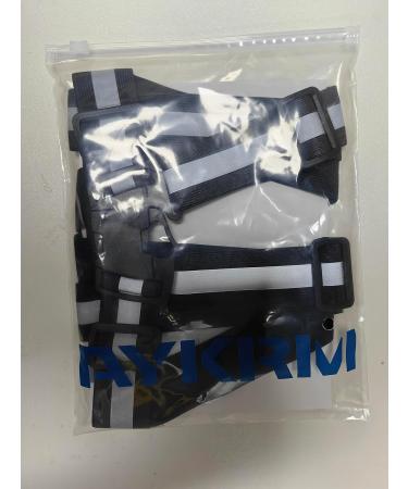 Buy Aykrm Adjustable Reflector Safety Vest for Jogging Running & Biking - Reflective Vest for Adults & Kids - Black - Buy Online on GoSupps.com