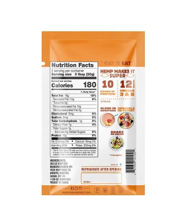 Manitoba Harvest Hemp Seeds 2.1oz (Pack of 12) - Plant Based Protein, Omega 3 & 6 for Smoothies, Yogurt & Salad | Non-GMO, Vegan, Keto, Paleo, Gluten Free - Buy Online on GoSupps.com