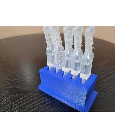 Eye Drop Vials Holder for Single-Use Disposable Drops - 5 Vial Storage - Znet3D Blue - International Shipping - Buy Online on GoSupps.com