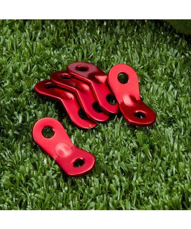 SATINIOR 20pcs Aluminum Guyline Cord Adjuster | Tent Tensioners for Camping | Red Circle Design - Buy Online on GoSupps.com