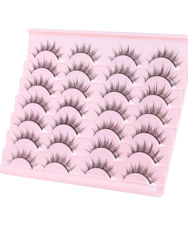 Manga Lashes False Eyelashes Wispy Eye Lashes Fluffy Anime Lashes Strip 3D Volume Natural Korean Fake Eyelashes Manhua Lashes Spiky Manhwa Lashes Asian Style Douyin Cosplay Lashes by Goddvenus spiky lashes - Buy Online on GoSupps.com
