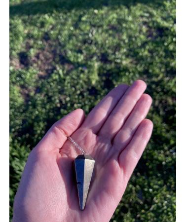 Buy Pyrite Crystal Pendulum - Hexagonal Vintage Meditation Tool for Reiki Chakra & Wicca - International Shipping Available - Buy Online on GoSupps.com