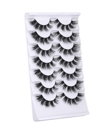 JIMIRE Cluster Lashes 15MM 6D Fluffy Cat Eye Wispy False Eyelashes 7 Pairs Pack - Buy Online on GoSupps.com