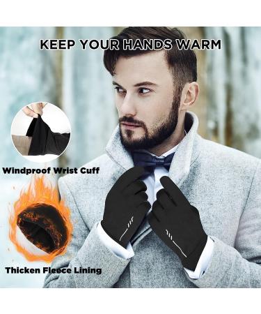 MixcMax Winter Gloves - Thermal Running Gloves with Fleece Lining | Windproof Touchscreen Lightweight Warm Gloves for Men Women | Ideal for Snow, Cycling, Driving, Walking | Medium - Buy Online on GoSupps.com