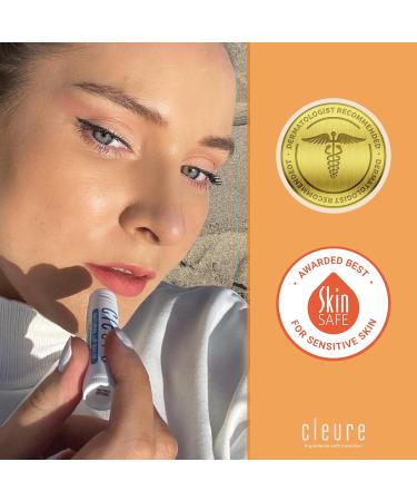 Cleure Organic All Natural Lip Balm - Paraben Free Fragrance Free Flavor Free & Petroleum Free SPF Lip Balm & Hydrating Lip Butter (.15 oz 6 Pack) - Buy Online on GoSupps.com