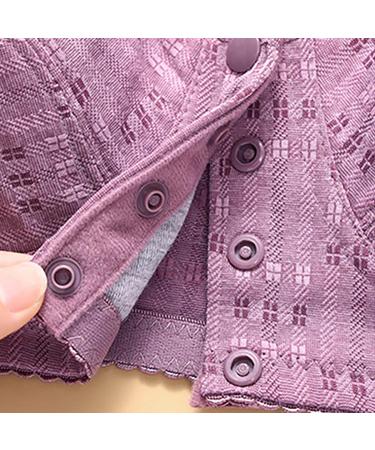 Shop Sexy Lace Bustier for Women - Adjustable Large Size 4XL Iron-Bra Seamless Bandeau in Purple - Buy Online on GoSupps.com