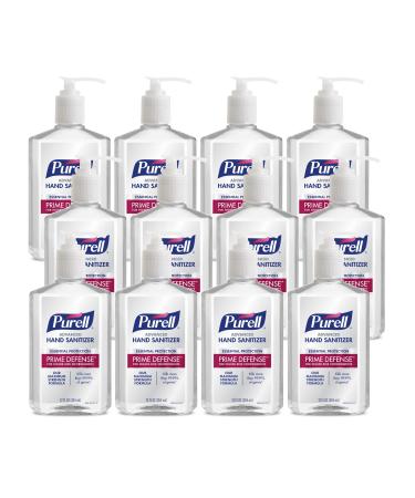 PURELL PRIME DEFENSE Advanced Hand Sanitizer 12 fl oz Pump Bottle Case of 12 Bottles