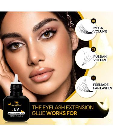Buy UV Eyelash Glue 5ml - Quick-Drying Waterproof Adhesive for DIY Lash Extensions | Professional Use Only - Buy Online on GoSupps.com