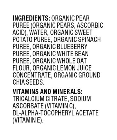 Plum Organics Super Smoothie Blueberry, Pear, Sweet Potato & Spinach 4oz 4ct x 6 Packs - Buy Online on GoSupps.com