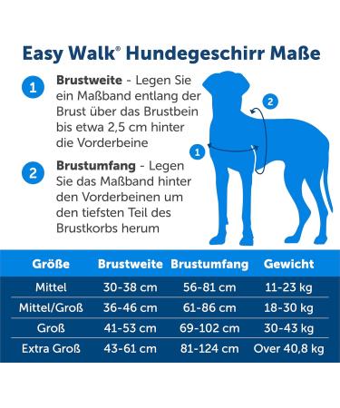PetSafe Easy Walk Harness - Anti-Pull Dog Harness Reduces Choking & Coughing Includes 1.8M Leash Size XL - Black - Buy Online on GoSupps.com