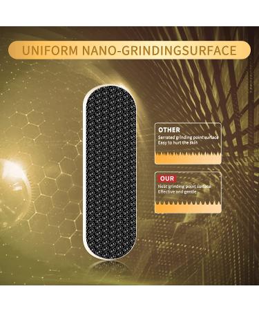 Nano Glass Foot File - Callus Remover for Pedicure | Gently Smooths Dead Skin on Wet and Dry Feet | Gold - Etched Glass Technology - Buy Online on GoSupps.com