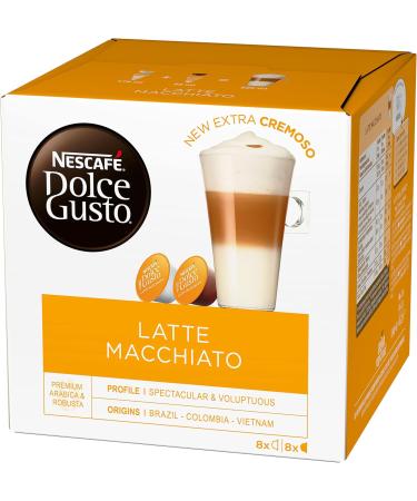  NESCAFE DOLCE GUSTO Nescaf Dolce Gusto Latte Macchiato Pack of 4 4 x 16 Capsules (16 Servings) - Buy Online on GoSupps.com