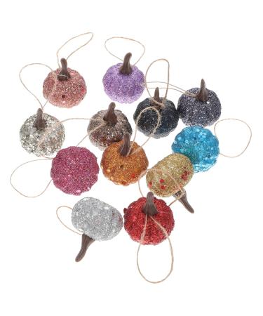 Cabilock 20pcs Simulation Foam Pumpkin Fake Pumpkins Mini Foam Hanging Mini Craft Pumpkins Pumpkin Decor Sequin Pumpkins Matas Artificiales Para Halloween Supplies Desktop Reward