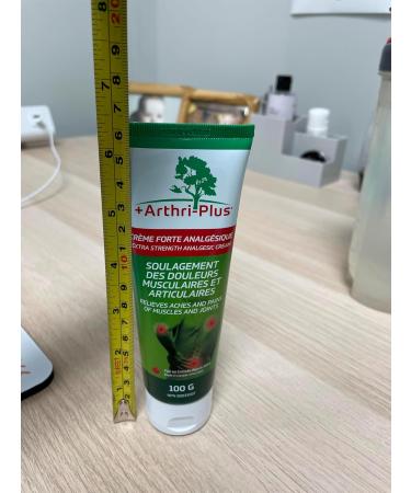 ARTHRI-PLUS Natural Pain Relief Extra Strength Analgesic Cream - Long Lasting Topical Pain Reliever - Backache Headache Arthritis Muscle and Joint Relief (Pack of 2-200 g) 100 g (Pack of 2) - Buy Online on GoSupps.com