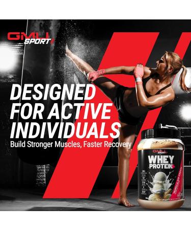 GMU SPORT Whey Protein Powder+ Concentrate 2lb | 25g Protein for Muscle Growth & Recovery | Delicious Flavor Easy to Mix | Non-GMO Gluten-Free |28 Servings Vanilla Protein Supplement - Buy Online on GoSupps.com