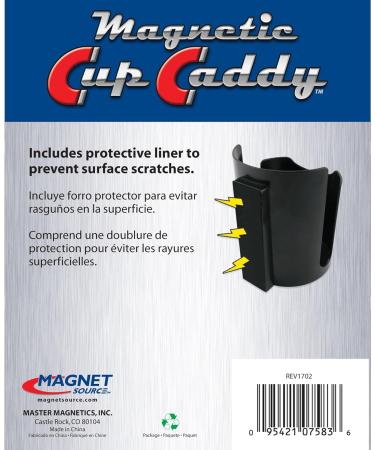 Master Magnetics 7583 Magnetic Cup Holder - Black | Keep Your Beverage Within Reach | Ideal for Home & Office - Buy Online on GoSupps.com