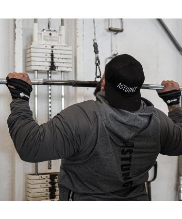 ASTUNGT Figure 8 Train Aid - Padded Weightlifting Straps for Bodybuilding Pull-Ups Powerlifting & Cross Training - Black - Buy Online on GoSupps.com