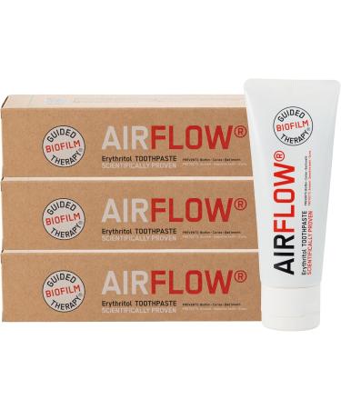 3x AIRFLOW Toothpaste (75 ml) Erythritol-based Cavity prevention Enamel protection No harmful additives - Buy Online on GoSupps.com