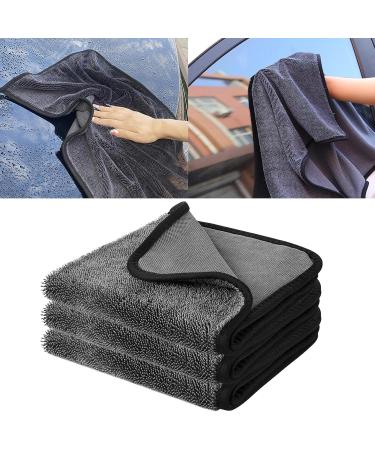 Zaagot Luxurious 40x60cm Bath Drying Towel Shower Cubicle Cloth Set for Efficient Water Absorption (Pack of 3) - Buy Online on GoSupps.com