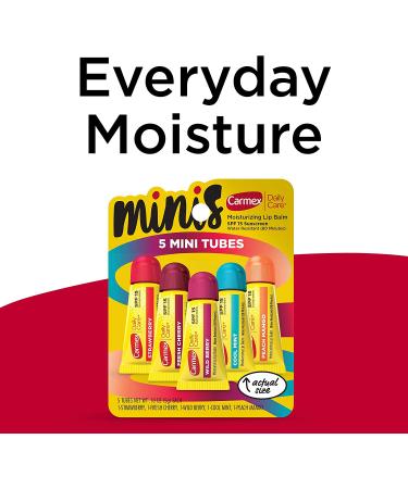 Carmex Daily Care Minis Lip Balm Tubes SPF 15 Variety Pack - 5 Flavors - 0.18 OZ Each - 10 Total Tubes - Buy Online on GoSupps.com