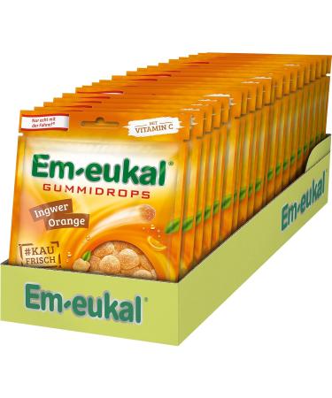Buy Em-eukal Gummidrops Ginger-Orange with Vitamin C - Premium Chewing Candy 20 x 90g | International Shipping Available - Buy Online on GoSupps.com