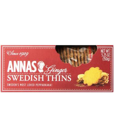 Anna's Thins, Ginger, 5.25 Oz Ginger 5.25 Ounce (Pack of 1)