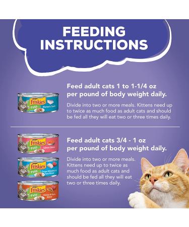 Purina Friskies Pate Wet Cat Food Variety Pack - Seafood & Chicken Favorites (40 Pack, 5.5 oz) - Buy Online on GoSupps.com