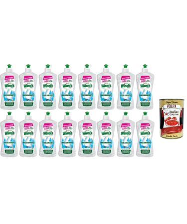 16 x Winni's Hypoallergenic Dishwasher Additive with Natural Organic Vinegar Against Residue and Stains 250 ml + Italian Gourmet Polpa 400 g