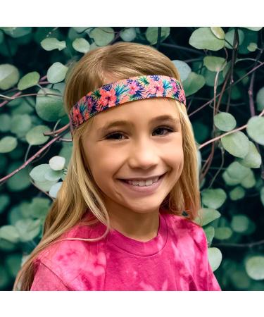 FROG SAC 6-Piece Floral Headbands for Girls - Adjustable Non-Slip Elastic Hair Bands - VSCO Girl Birthday Accessories - Buy Online on GoSupps.com
