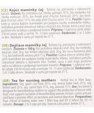 IREALIST Nursing Tea for Breastfeeding Mothers stimulating Mother's Milk 20 x 1.5g Tea Bags by Apotheke Organic - Buy Online on GoSupps.com